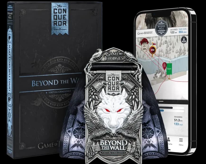 Beyond the Wall virtual challenge medal