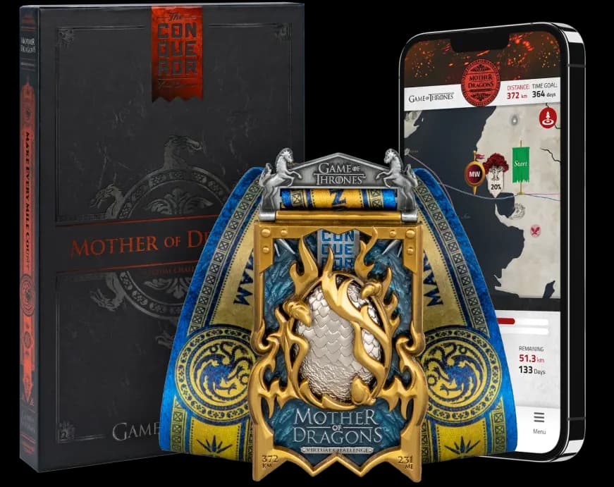 Mother of Dragons virtual challenge medal
