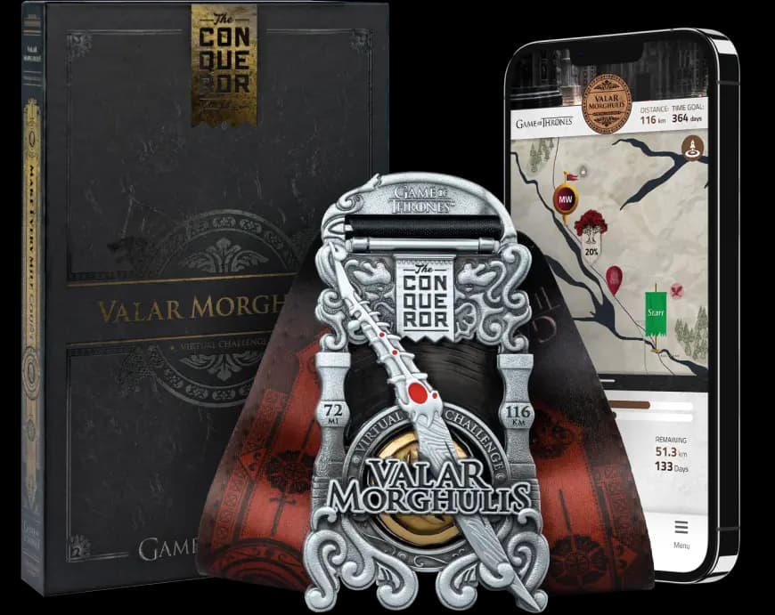 Valar Morghulis virtual challenge medal