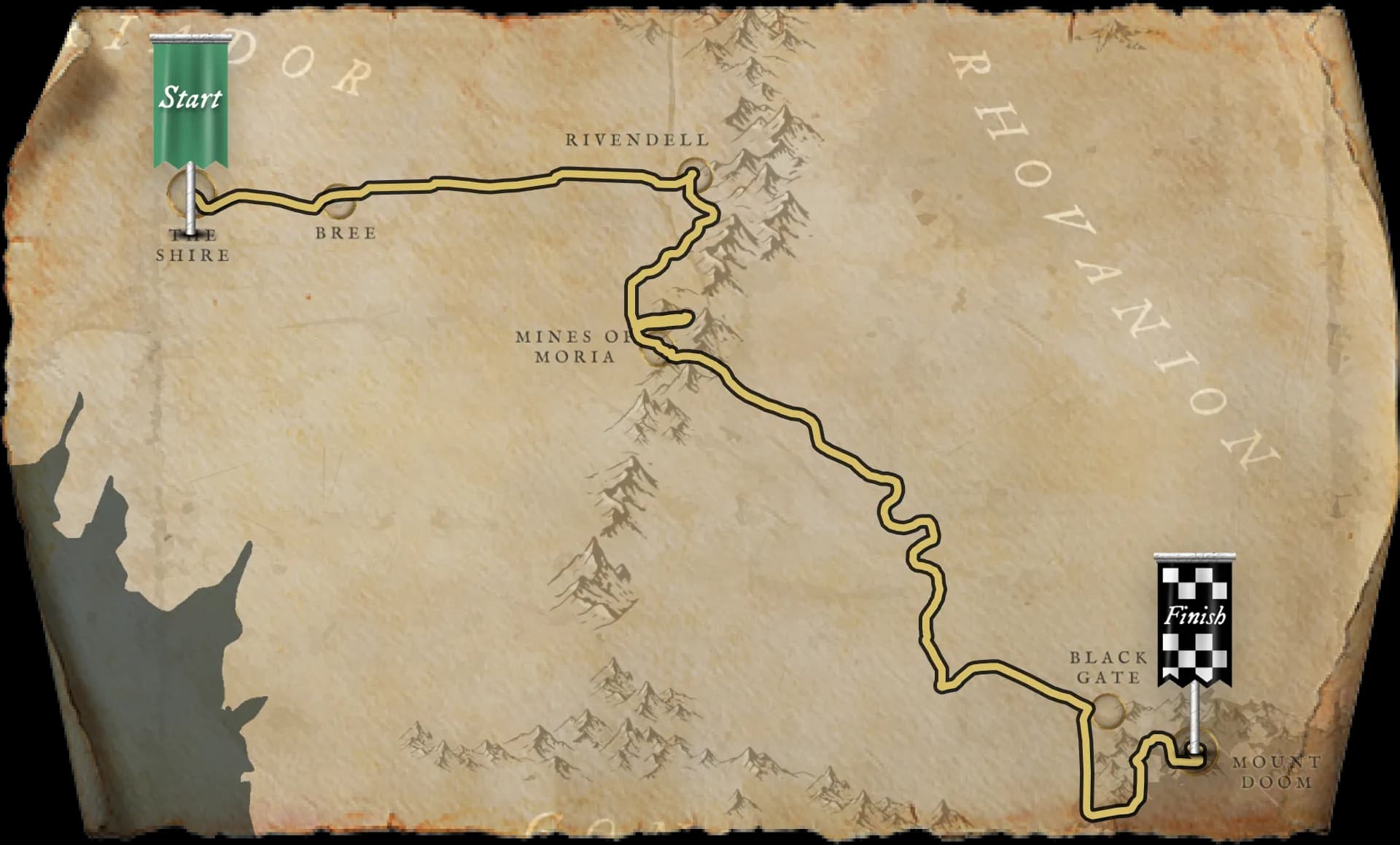Virtually Travel from The Shire to Mordor
