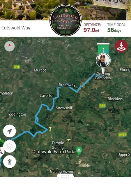Virtually travel to Cotswold Way
