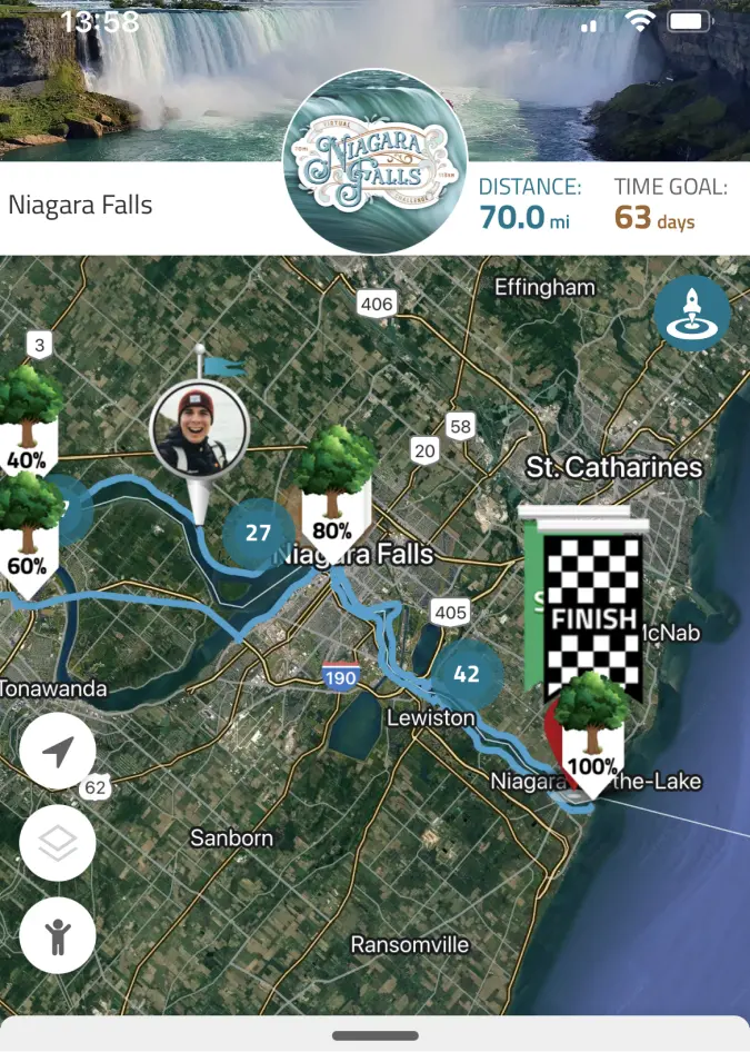Virtually travel to Niagara Falls