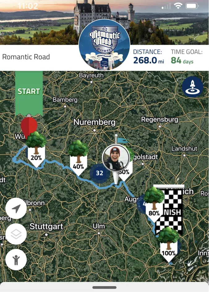 Virtually travel to Romantic Road