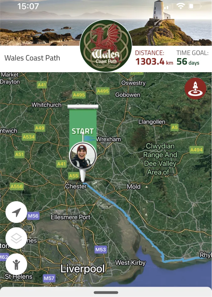 Virtually travel to Wales Coast Path