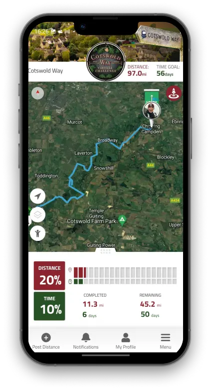 Virtually travel to Cotswold Way