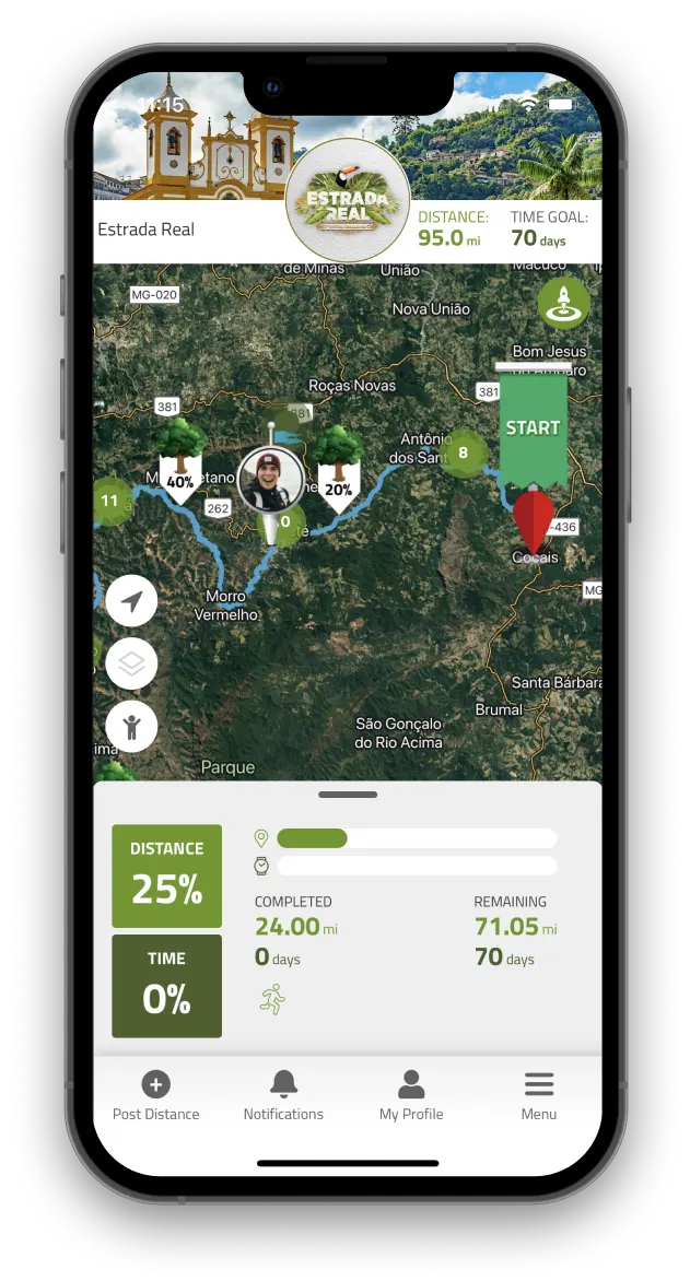 Virtually travel to Estrada Real