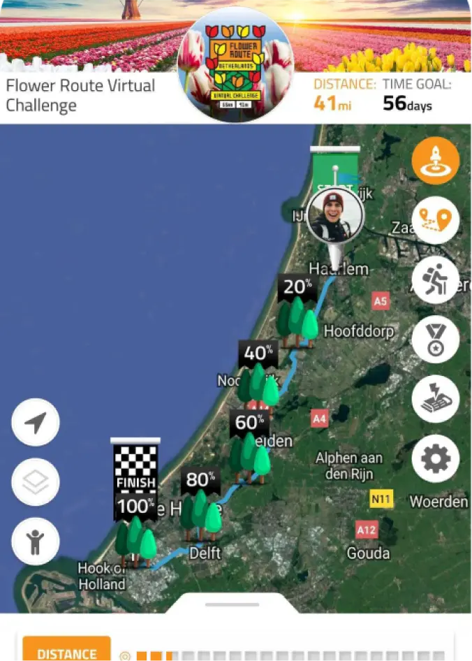 Virtually travel to Flower Route