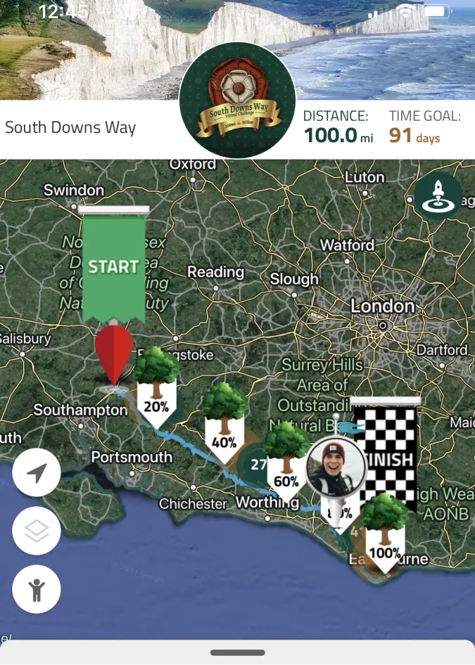 Virtually travel to South Downs Way