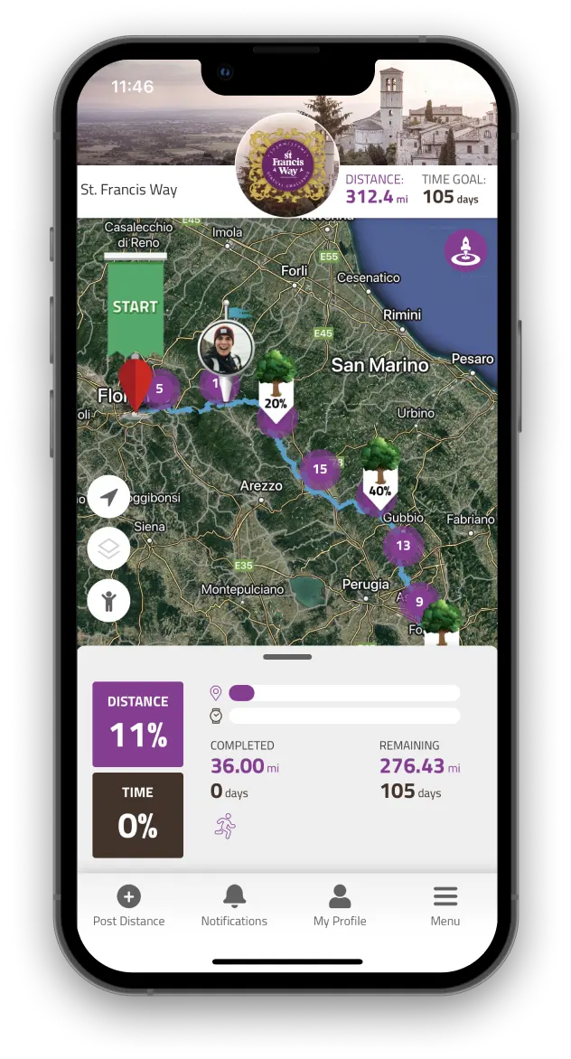 Virtually travel to Saint Francis Way