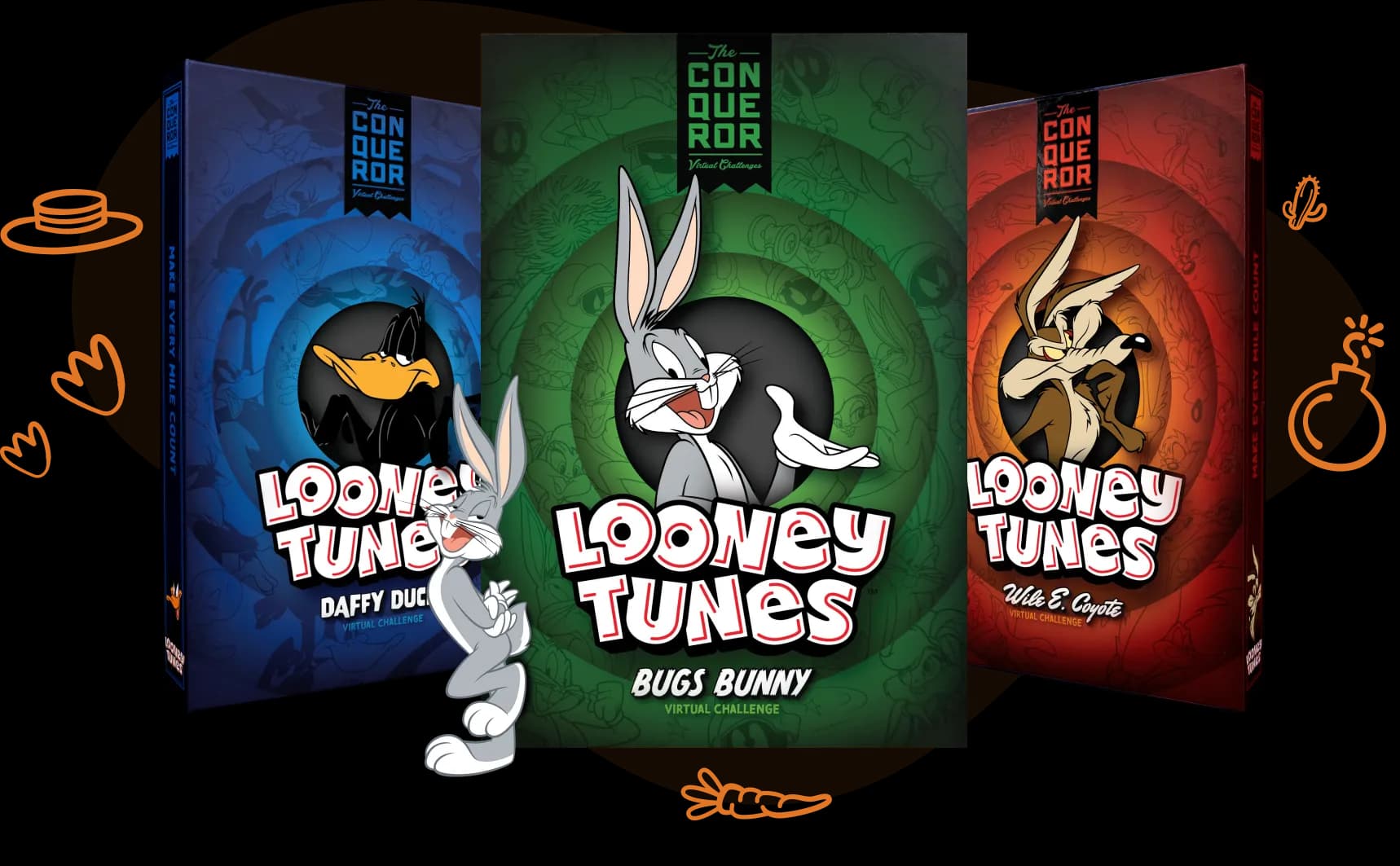 Looney Tunes medals and collectible boxes