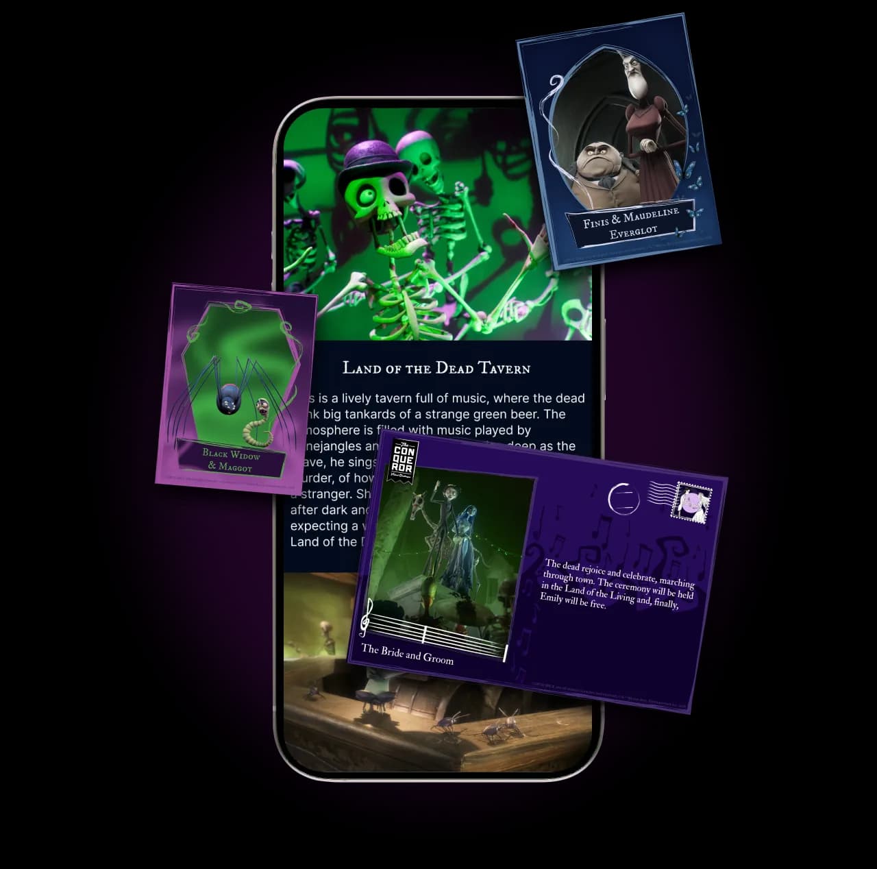 Corpse Bride in-app rewards and collectibles