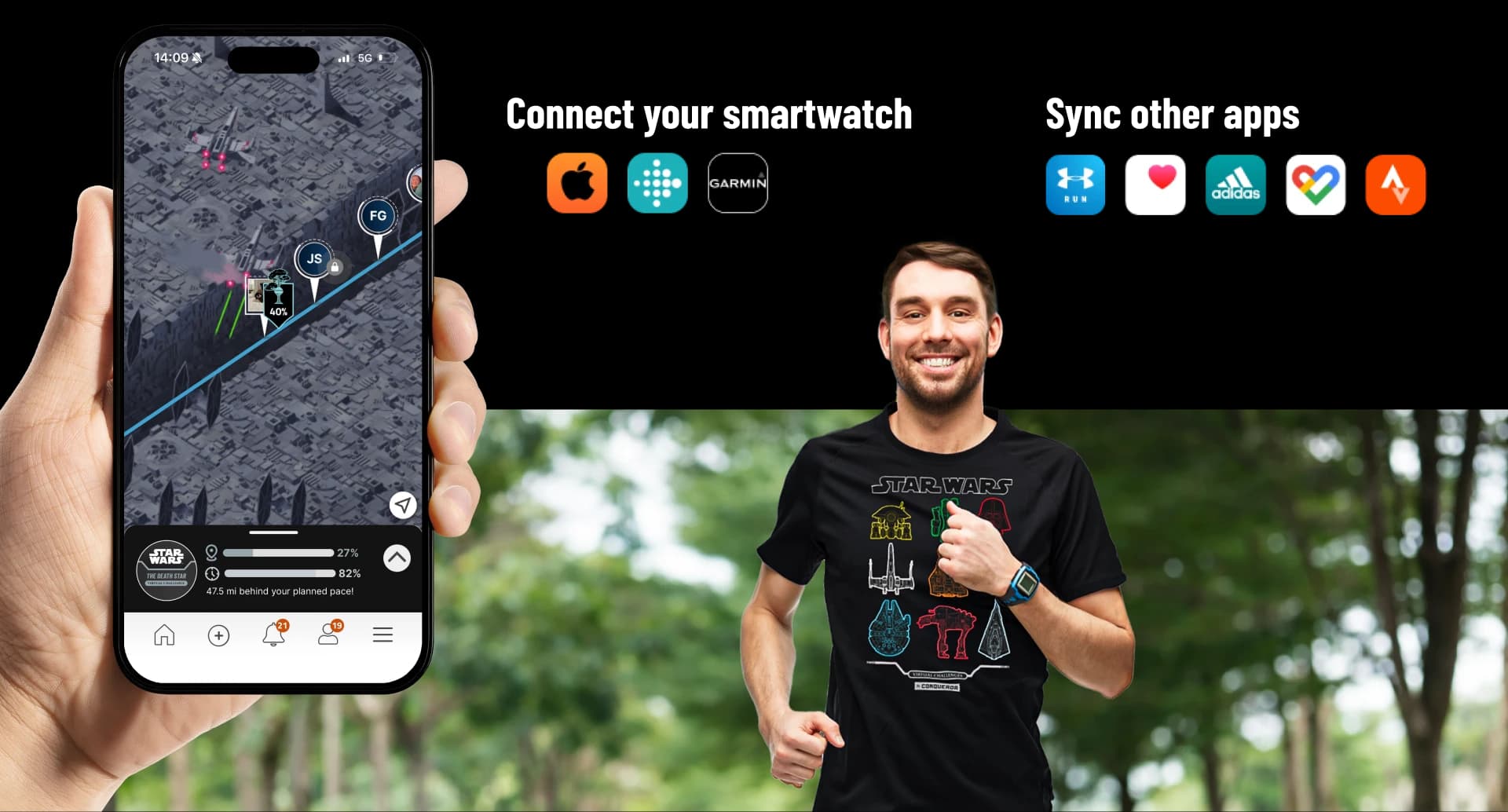 STAR WARS Virtual Challenge App Connection