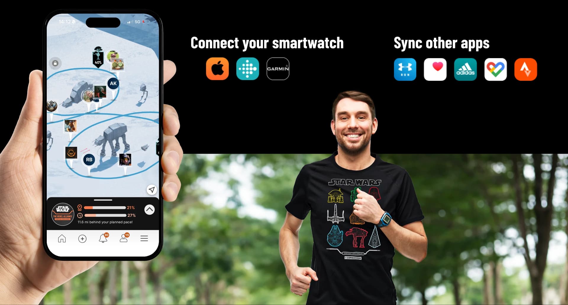 STAR WARS Virtual Challenge App Connection