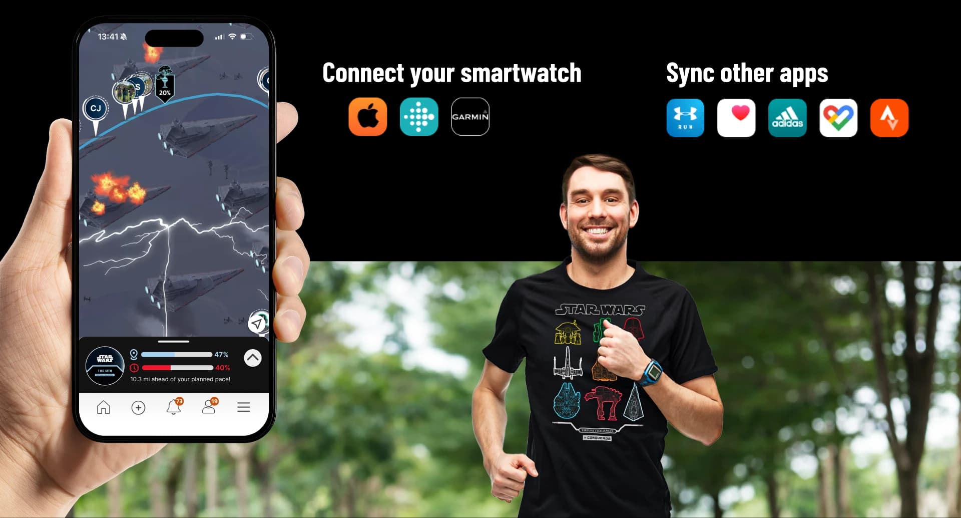 STAR WARS Virtual Challenge App Connection