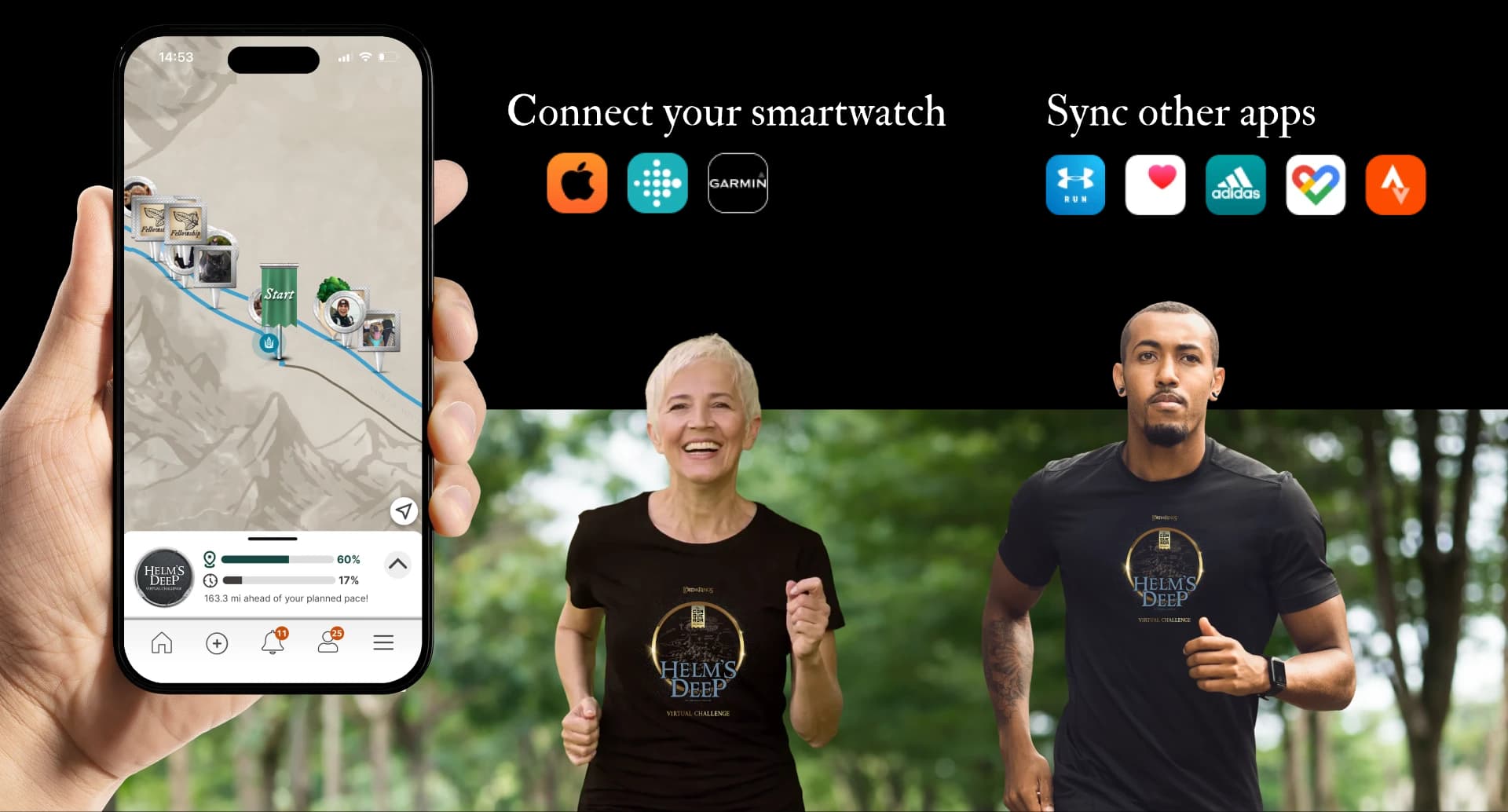 Track your journey across Middle-earth with the Conqueror app