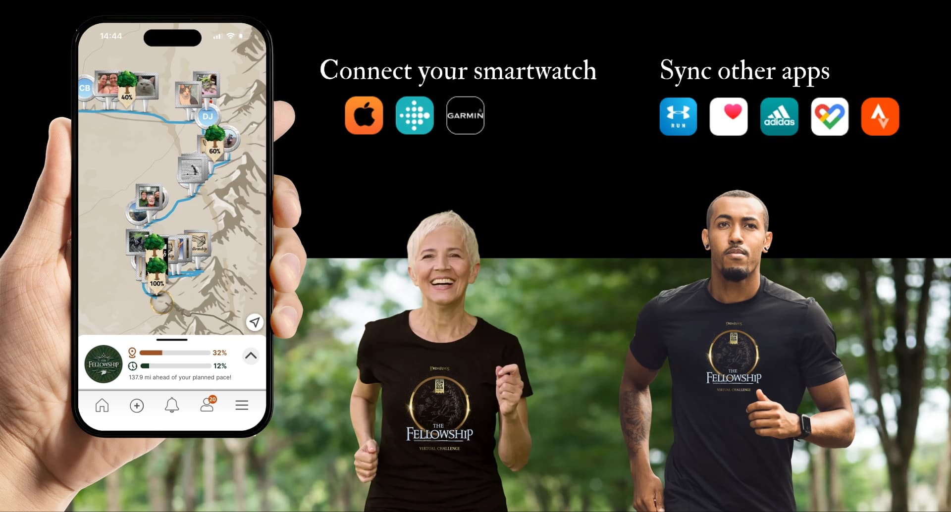 Track your journey across Middle-earth with the Conqueror app